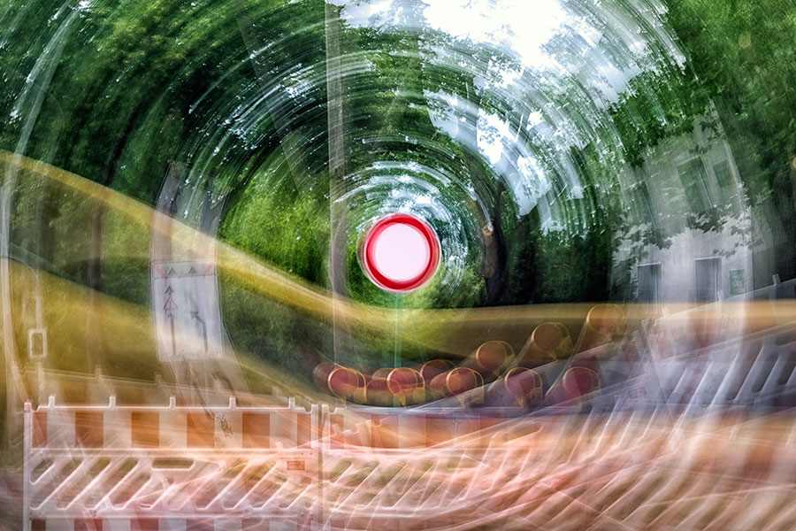 Durchfahrt verboten Schild.