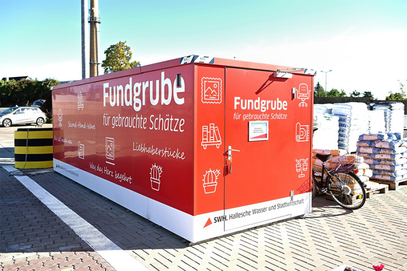 Die Fundgrube für gebrauchte Schätze auf dem Wertstoffmarkt in der Äußeren Hordorfer Straße.