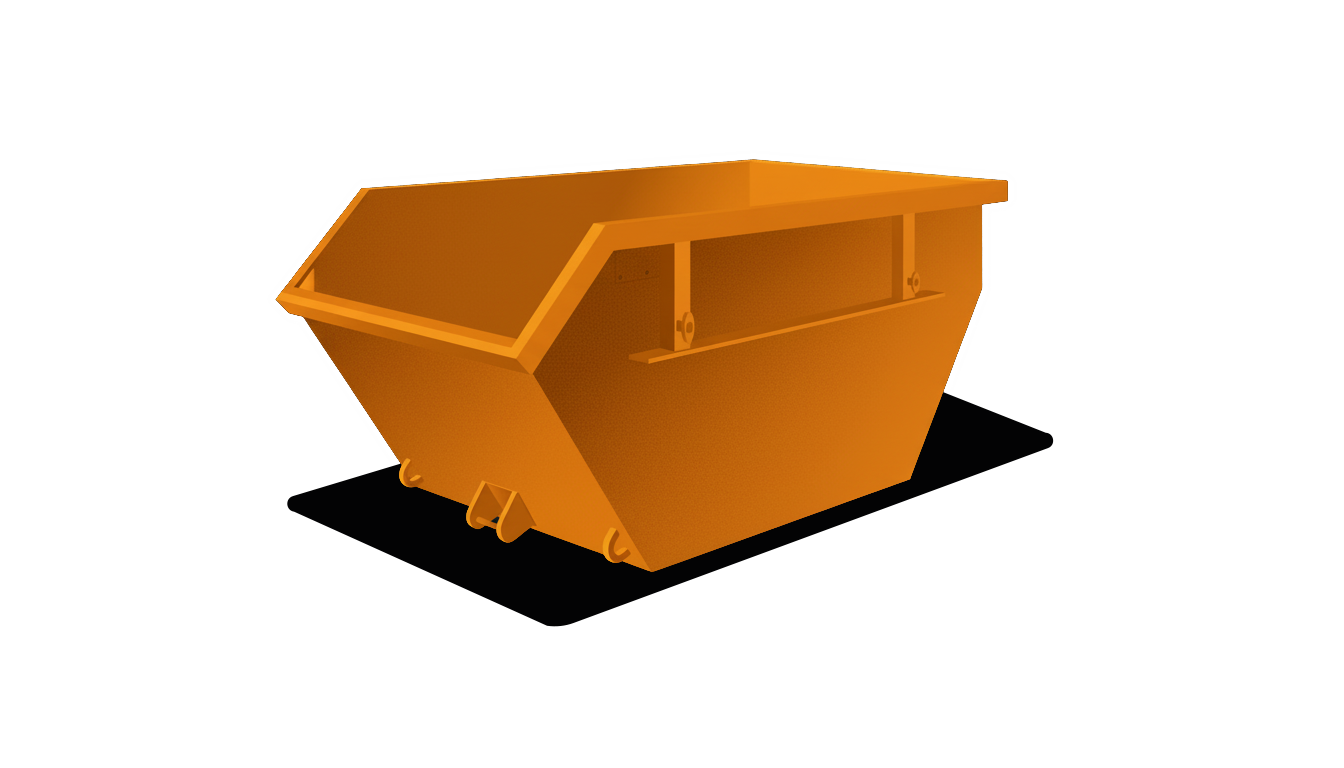 Kleiner Absetzcontainer.