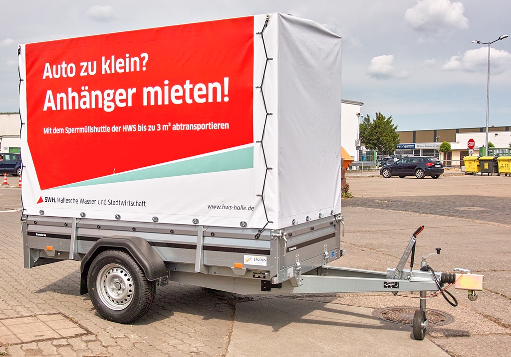 Anhänger zur Vermietung.