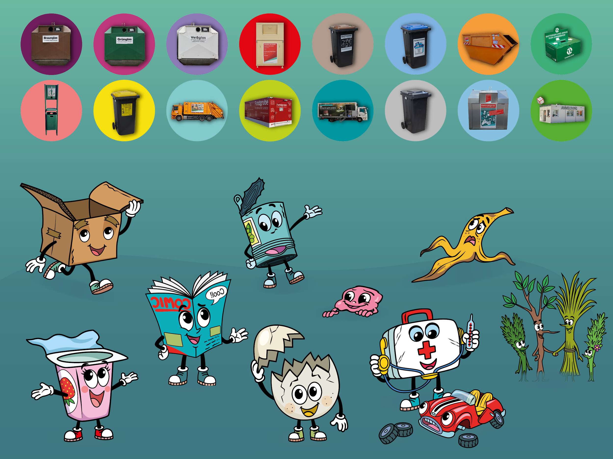 Abfall ABC - Melden Sie uns Abfälle. Wir sortieren sie ein.