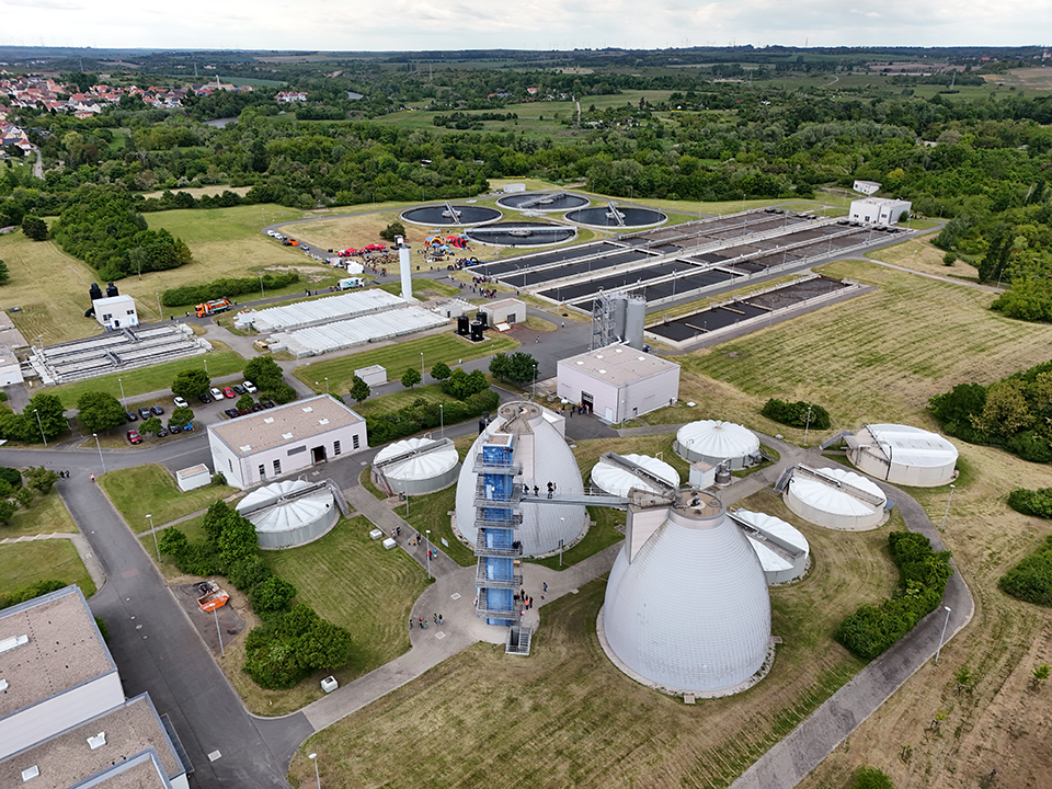 Kläranlage Halle Nord.