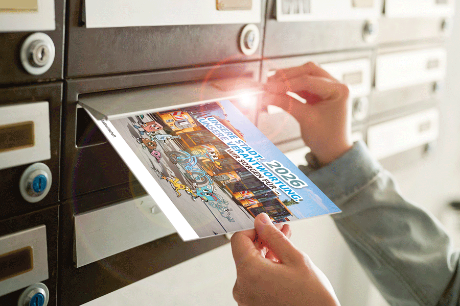 Die HWS verteilt kostenlos ihren beliebten Umweltkalender an alle Haushalte in Halle (Saale).