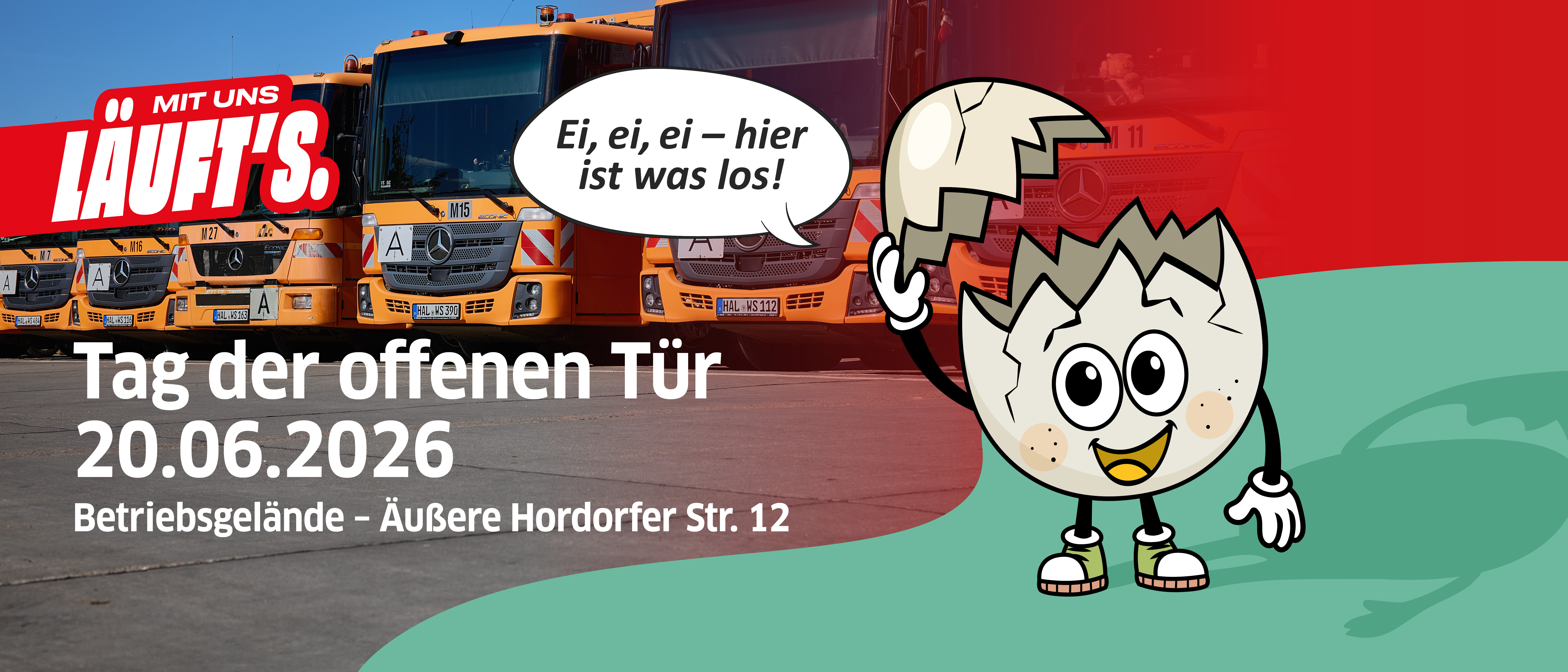 Entdecken Sie die Entsorgungswirtschaft zum Tag der offenen Tür in der Äußeren Hordorfer Straße.